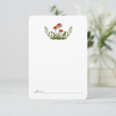 Woodland Mushroom Birthday Time Capsule Bedankkaart (Staand voorkant)