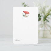 Woodland Mushroom Birthday Time Capsule Bedankkaart (Staand voorkant)