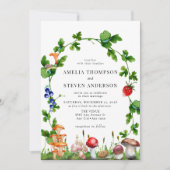 Woodland Mushroom | Bosbruiloft Kaart (Voorkant)