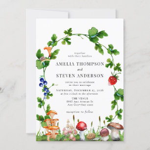 Woodland Mushroom   Bosbruiloft Kaart