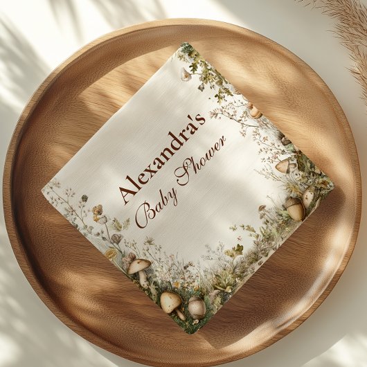 Woodland Mushroom Forest Baby shower Servet