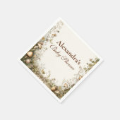 Woodland Mushroom Forest Baby shower Servet (Hoek)