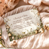 Woodland Mushroom Forest Boeken voor Baby Informatiekaartje
