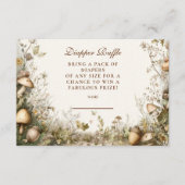 Woodland Mushroom Forest Diapper Raffle Informatiekaartje (Voorkant)