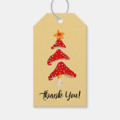 Woodland Mushroom Leaf Herfst Baby shower Dank u Cadeaulabel (Voorkant)