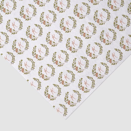 Woodland Mushroom Monogram Tissuepapier (Detail)