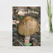 Woodland Mushroom Natuur Birthday Kaart (Voorkant)