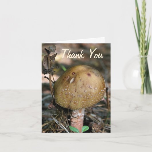 Woodland Mushroom Natuur Hartelijk dank Bedankkaart (Voorkant)