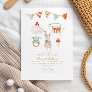 Woodland Mushroom Speelgoed Baby shower Whimsical Kaart