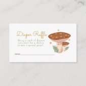 Woodland Mushrooms Diaper Raffle Enclosure Informatiekaartje (Voorkant)