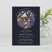 Woodland Mushrooms Enchanted Forest Baby shower Kaart (Staand voorkant)