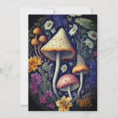 Woodland Mushrooms Enchanted Forest Baby shower Kaart (Achterkant)