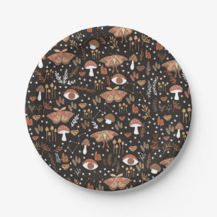 Woodland Mushrooms Papieren Borden Bordje
