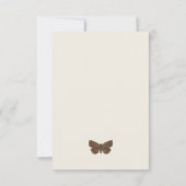 Woodland Natuur Baby shower Bedankkaart (Achterkant)