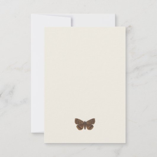 Woodland Natuur  Baby shower Bedankkaart (Achterkant)