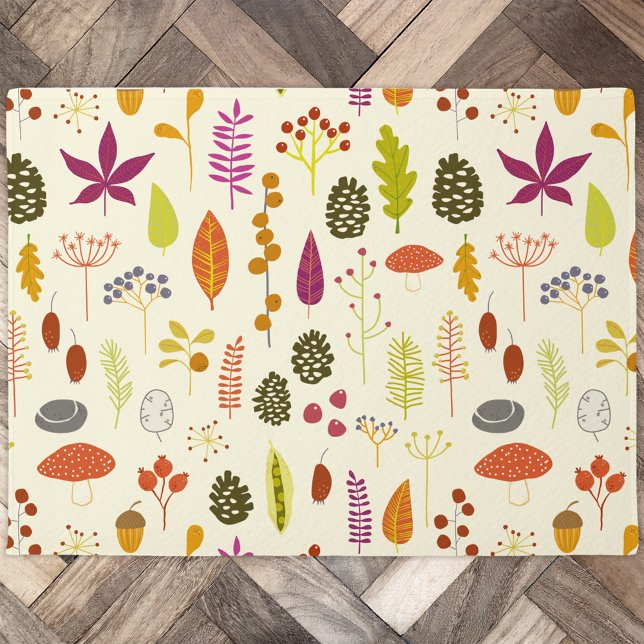 Woodland Natuur Deurmat (Woodland nature autumn door mat)