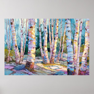 Woodland Natuur Muurdecoratie, Forest Wall Art Pri Poster