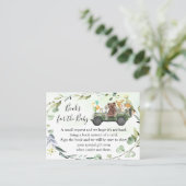 Woodland Neem een Baby shower-boekenkaart mee Plaatskaartje (Staand voorkant)