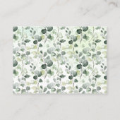 Woodland Neem een Baby shower-boekenkaart mee Plaatskaartje (Achterkant)