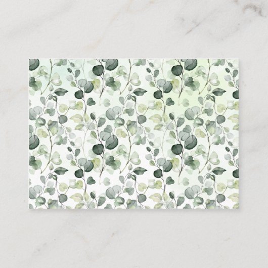 Woodland Neem een Baby shower-boekenkaart mee Plaatskaartje (Achterkant)