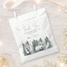 Woodland neural baby shower dank u gunst tassen