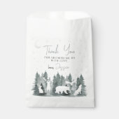Woodland neural baby shower dank u gunst tassen bedankzakje (Voorkant)