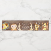 Woodland Neutraal Baby shower Waterflesetiket Waterfles Etiket (Enkel label)