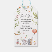 Woodland Neutral Baby shower Dank je wel Favor Cadeaulabel (Voorkant)