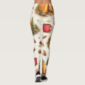 Woodland Nights Camping Pattern Leggings (Achterkant)