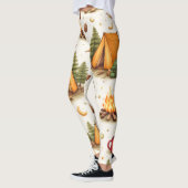 Woodland Nights Camping Pattern Leggings (Links)