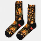 Woodland Nights Camping Pattern Socks Sokken (Links)