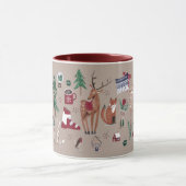 Woodland Noordse Mok met kerstbeige ski (Midden)