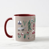 Woodland Noordse Mok met kerstbeige ski (Links)