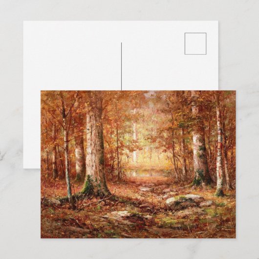 "Woodland, Northern Michigan" Landschapsschilderij Briefkaart (Voorkant / Achterkant)