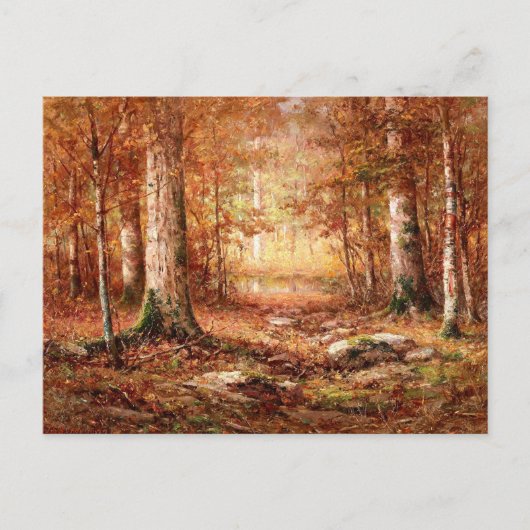 "Woodland, Northern Michigan" Landschapsschilderij Briefkaart (Voorkant)