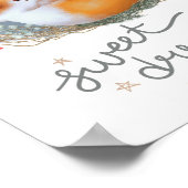 Woodland Nursery Sweet Dreams Baby Fox Poster (Hoek)