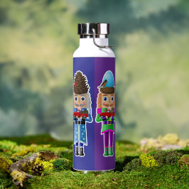Woodland Nutcrackers met kleine rode vrachtwagens Waterfles