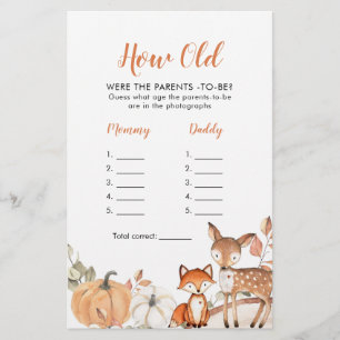 Woodland Oh Boy Pumpkin Hoe oud waren de ouders?