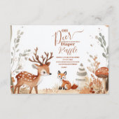 Woodland Oh Deer Forest Diapper Raffle Informatiekaartje (Voorkant)