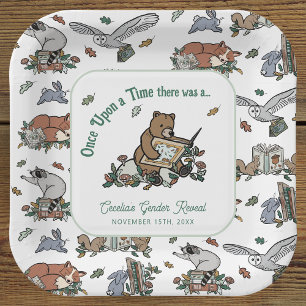 Woodland Once Upon a Time Geslacht onthullen Papieren Bordje