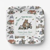 Woodland Once Upon a Time Geslacht onthullen Papieren Bordje (Voorkant)