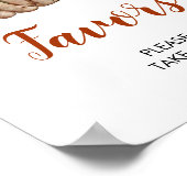 Woodland One Happy Camper Eerste Verjaardag Favori Poster (Hoek)