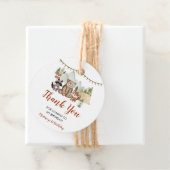 Woodland One Happy Camper eerste verjaardag gunst Bedankjes Labels (In situ)