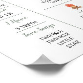 Woodland One Happy Camper eerste verjaardag mijlpa Poster (Hoek)