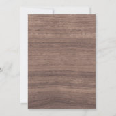 Woodland ONEderland First Birthday Invitation Kaart (Achterkant)