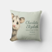 Woodland Opossum Baby Kussen (Voorkant)