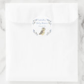 Woodland Owl Baby shower Favor Sticker (Tas)