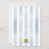 Woodland Owl Baby shower Invitation Kaart (Achterkant)