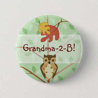 Woodland Owl Button