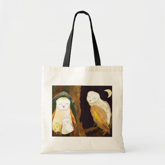Woodland Owl Family Tote Bag (Voorkant)